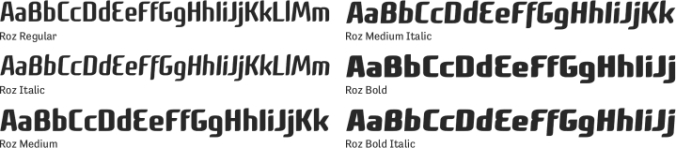 Roz Font Preview