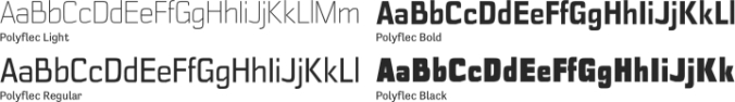 Polyflec Font Preview