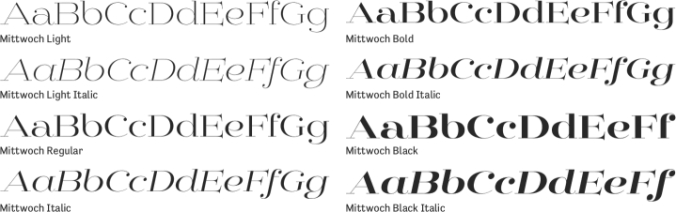 Mittwoch Font Preview