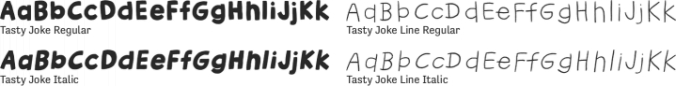 Tasty Joke Font Preview