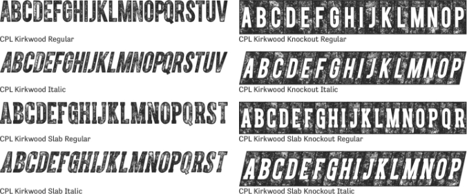CPL Kirkwood Font Preview