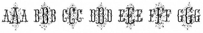MFC Manoir Monogram Font Preview