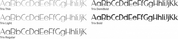 Trix Font Preview
