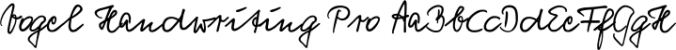 Vogel Handwriting Pro Font Preview