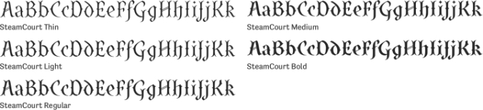 SteamCourt Font Preview