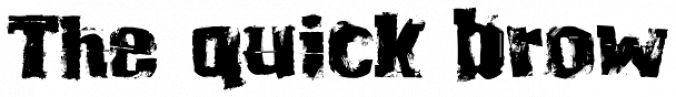 Grunge Standard Font Preview