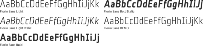 Florin Sans Font Preview