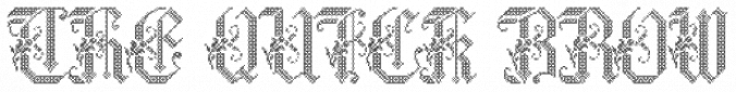 Cross Stitch Graceful Font Preview