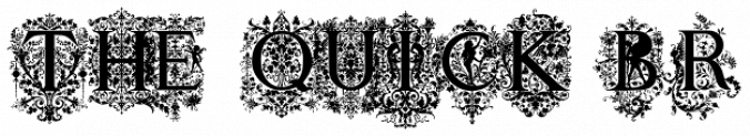 Victorian Ornamental Capitals Font Preview