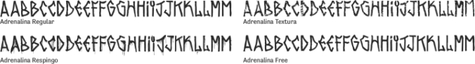 Adrenalina Font Preview