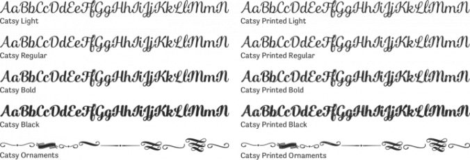 Catsy Font Preview