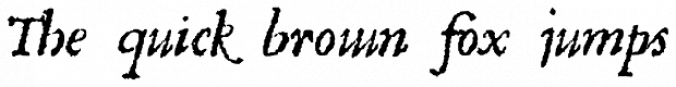 1557 Italique Font Preview