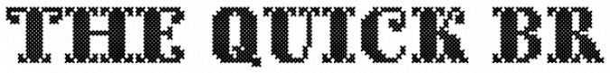 Cross Stitch Solid Font Preview