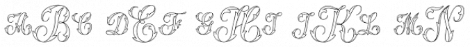 MFC Thornwright Monogram Font Preview
