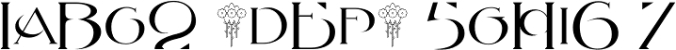 MFC Petworth Monogram Font Preview