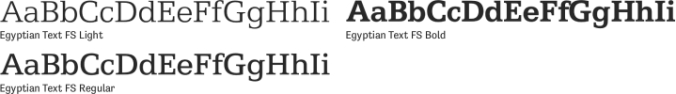 Egyptian Text FS Font Preview