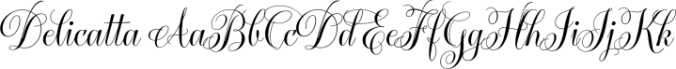 Delicatta Font Preview