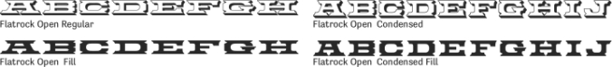 Flatrock Open Font Preview