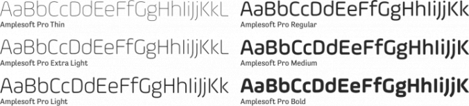 Amplesoft Pro Font Preview