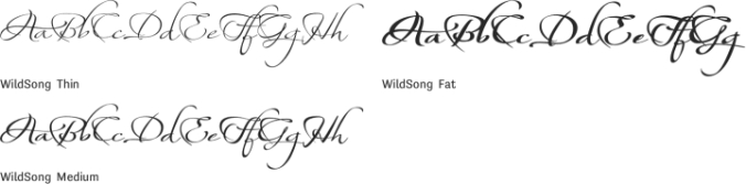 WildSong Thin Font Preview