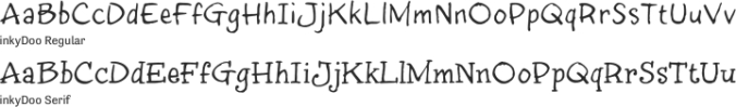 inkyDoo Font Preview