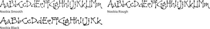 Noobia Font Preview