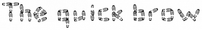 Foot Print Font Preview