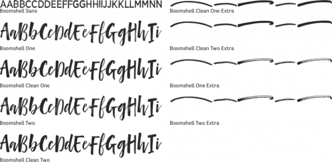 Boomshell Font Preview
