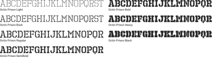 Octin Prison font download