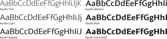 Kandin Font Preview