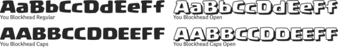 You Blockhead Font Preview