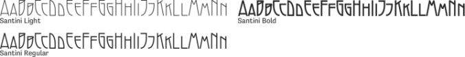Santini Font Preview