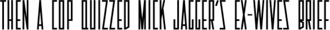 Tall And Narrow JNL Font Preview