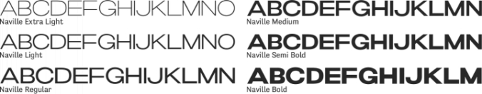 Naville Font Preview