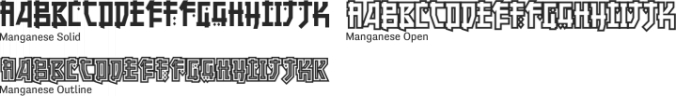 Manganese Font Preview