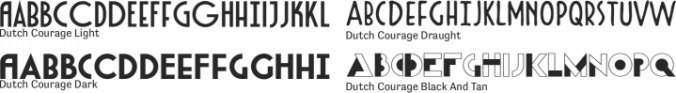 Dutch Courage Font Preview