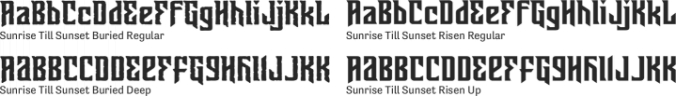 Sunrise Till Sunset font download