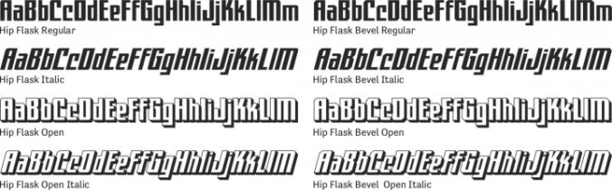 Hip Flask Font Preview
