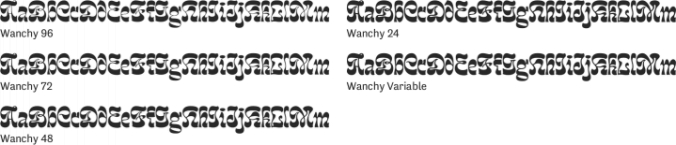 Wanchy Font Preview