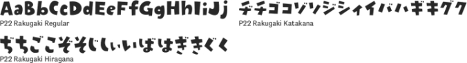 P22 Rakugaki Font Preview