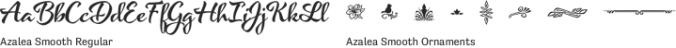 Azalea Smooth Font Preview