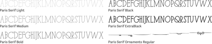 Paris Serif Font Preview