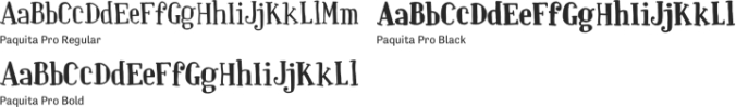 Paquita Pro Font Preview