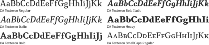 CA Texteron Font Preview