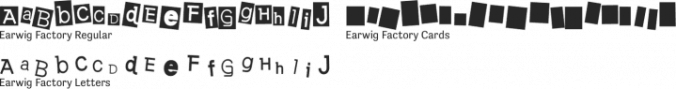 Earwig Factory Font Preview
