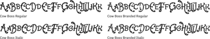 Cowboss Font Preview