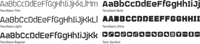 TecoSans Font Preview