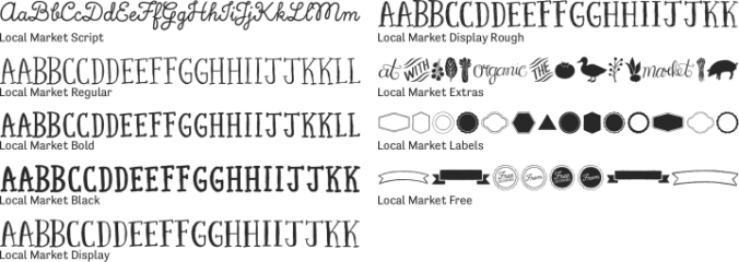 Local Market Font Preview
