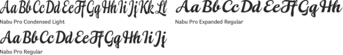 Nabu Pro Font Preview