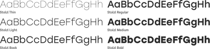Stolzl Font Preview